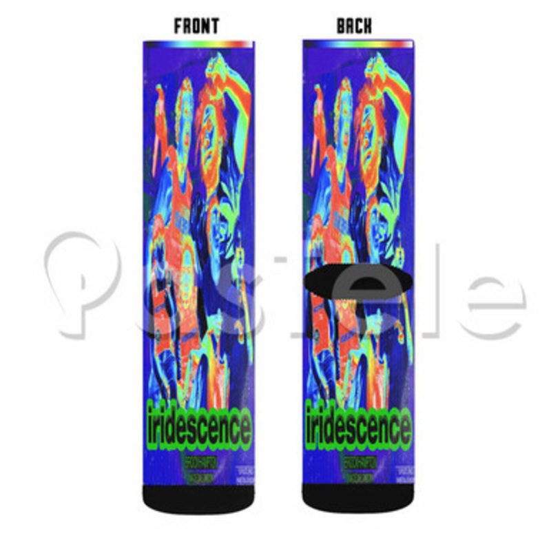 Brockhampton Iridescence Matt 2 Custom Sublimation Printed Socks Polyester Acrylic Nylon Spandex
