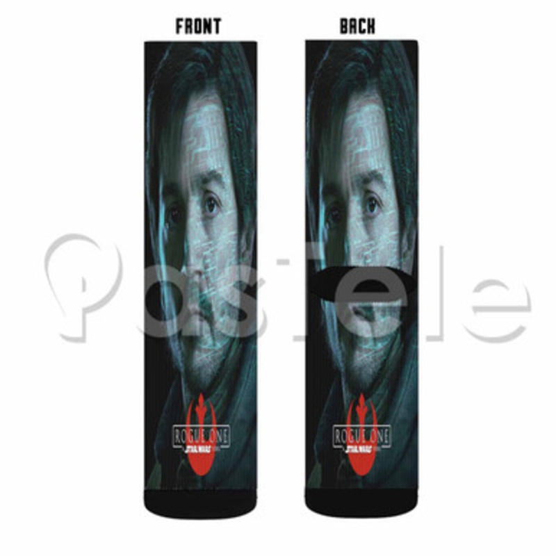 Cassian Andor Star Rogue One A Star Wars Story Custom Sublimation Printed Socks Polyester Acrylic Ny