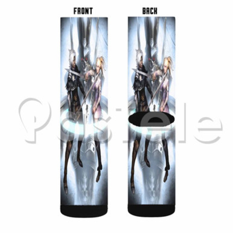 Chaos Rings Custom Sublimation Printed Socks Polyester Acrylic Nylon Spandex
