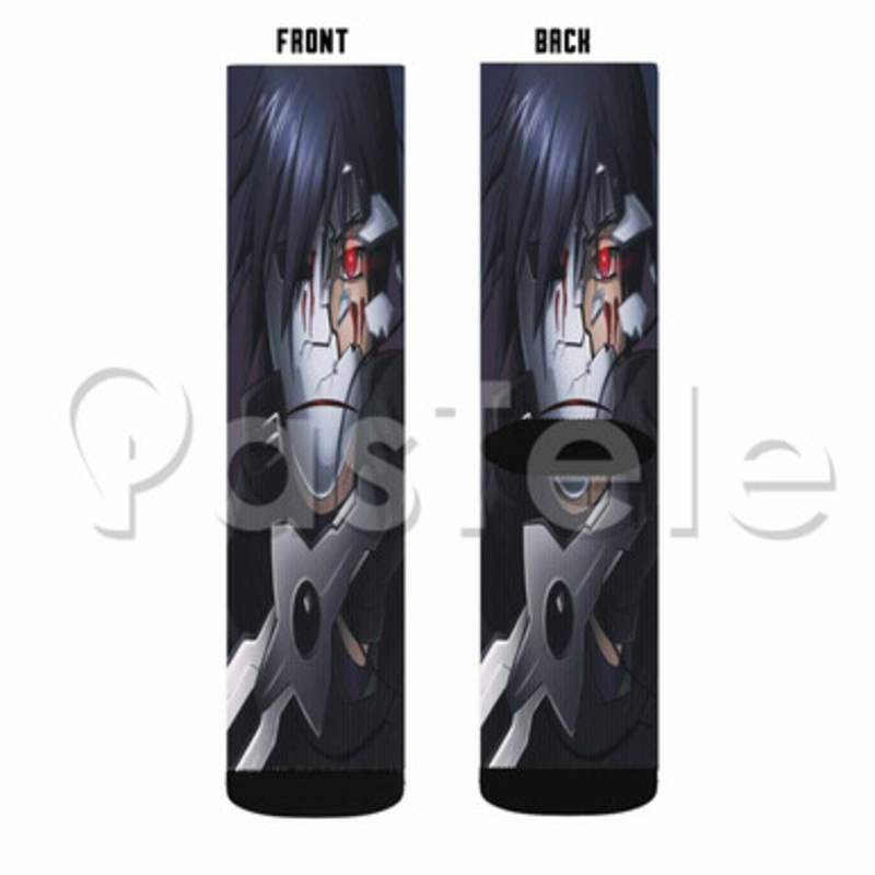 Darker than Black Custom Sublimation Printed Socks Polyester Acrylic Nylon Spandex