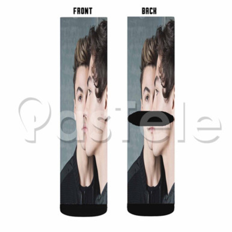 Dolan Twins Custom Sublimation Printed Socks Polyester Acrylic Nylon Spandex