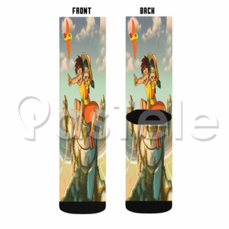 Future Boy Conan Custom Sublimation Printed Socks Polyester Acrylic Nylon Spandex