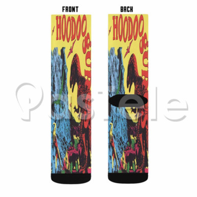 Hoodoo Gurus Custom Sublimation Printed Socks Polyester Acrylic Nylon Spandex