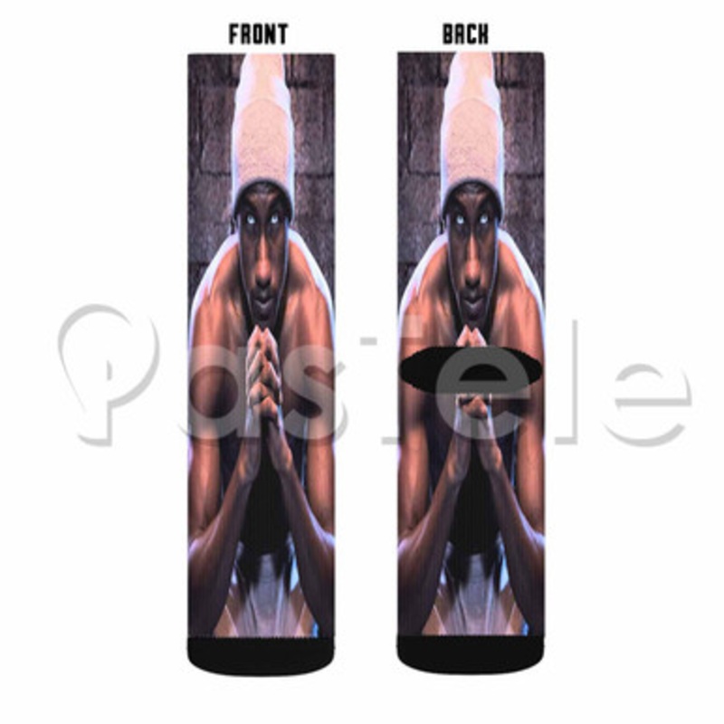 Hopsin Custom Sublimation Printed Socks Polyester Acrylic Nylon Spandex