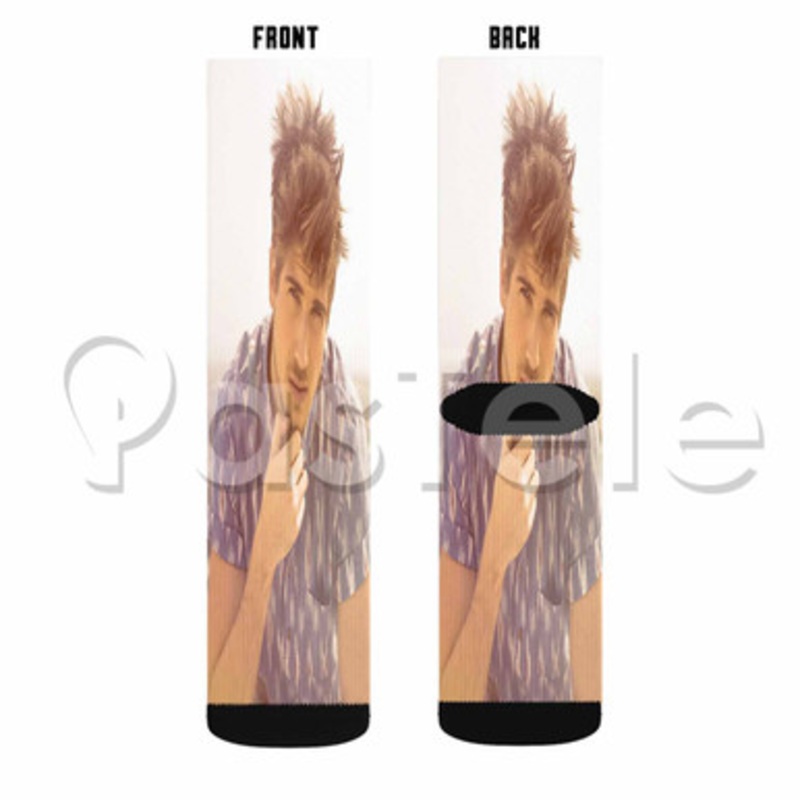 Joey Graceffa Custom Sublimation Printed Socks Polyester Acrylic Nylon Spandex