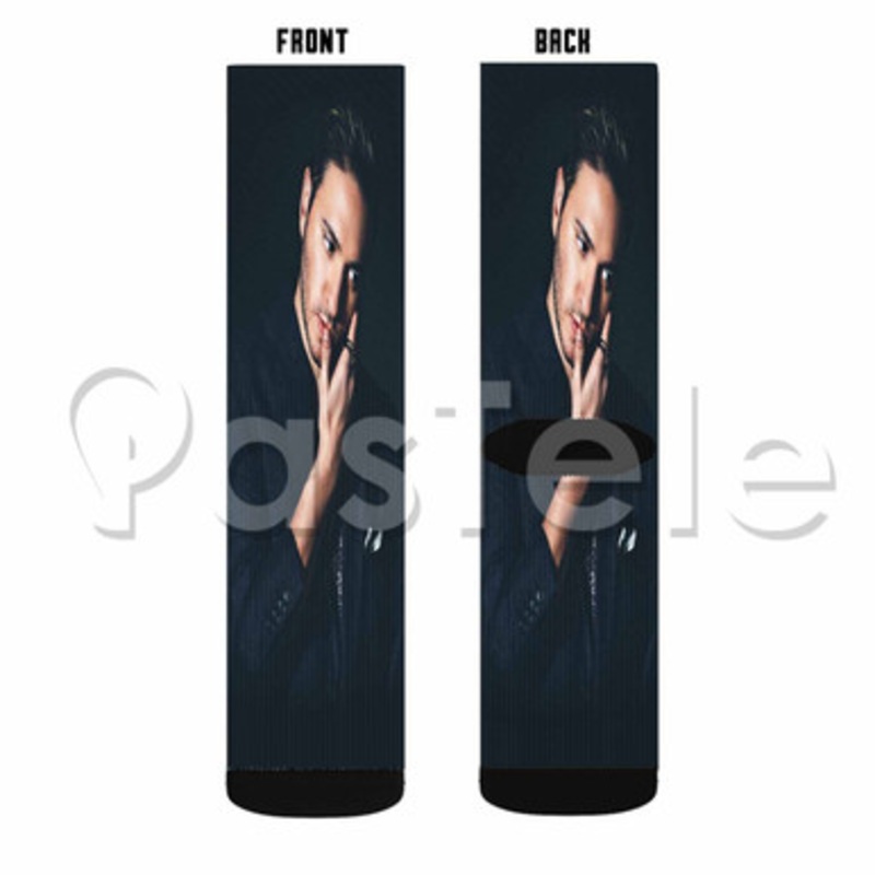 Jonas Blue Custom Sublimation Printed Socks Polyester Acrylic Nylon Spandex