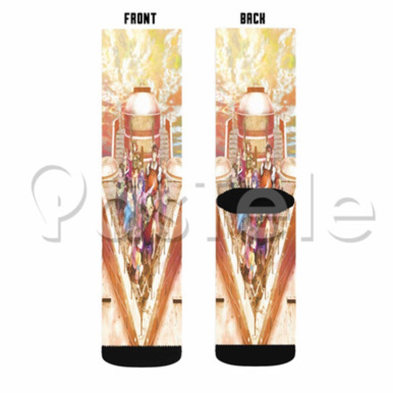 Kabaneri of the Iron Fortress Custom Sublimation Printed Socks Polyester Acrylic Nylon Spandex