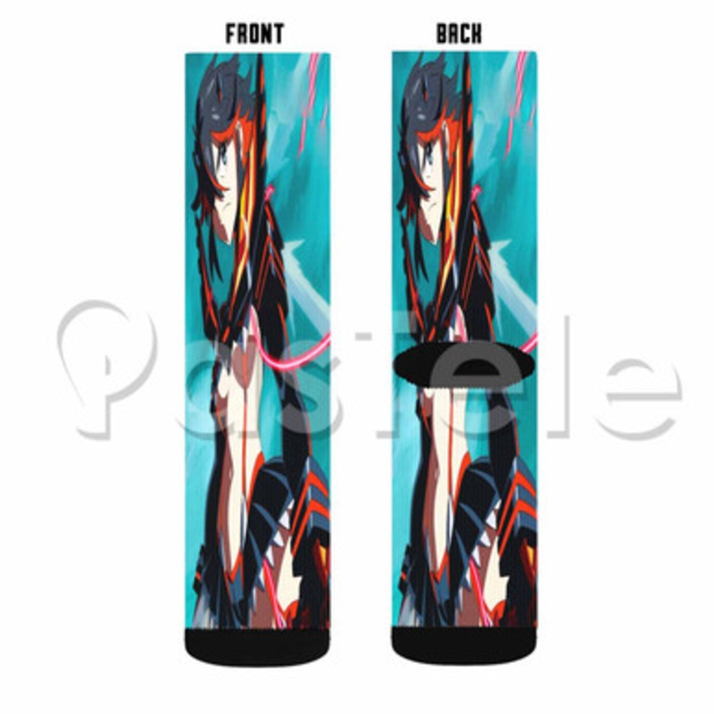 Kill la Kill Custom Sublimation Printed Socks Polyester Acrylic Nylon Spandex