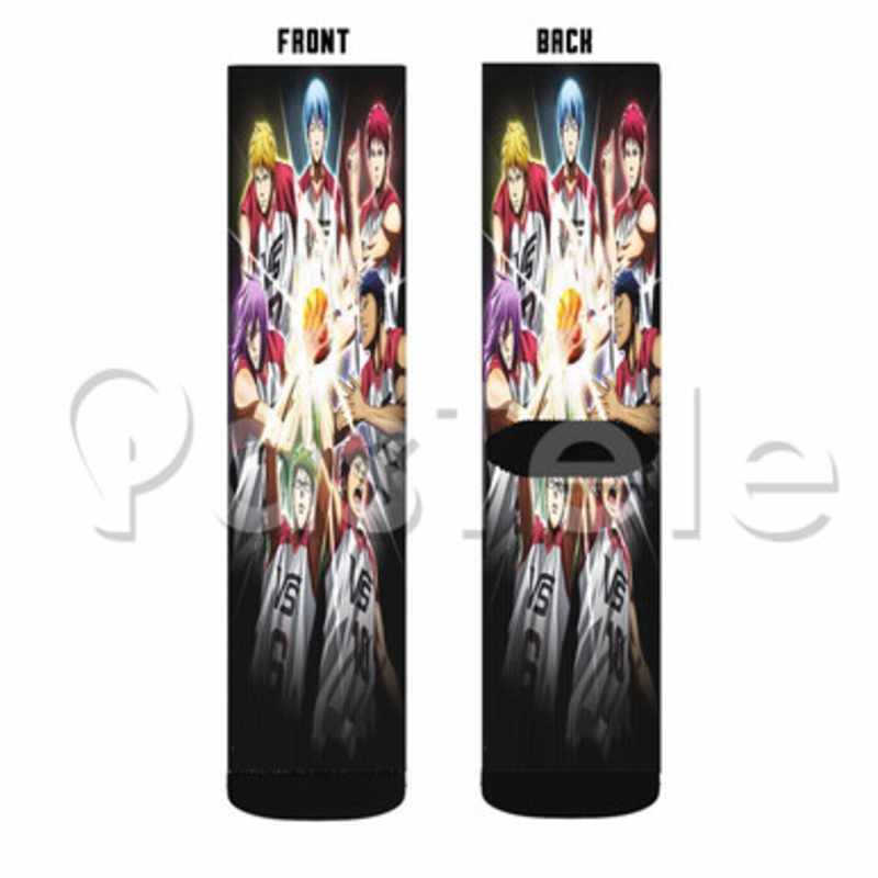Kuroko no Basket Last Game Custom Sublimation Printed Socks Polyester Acrylic Nylon Spandex