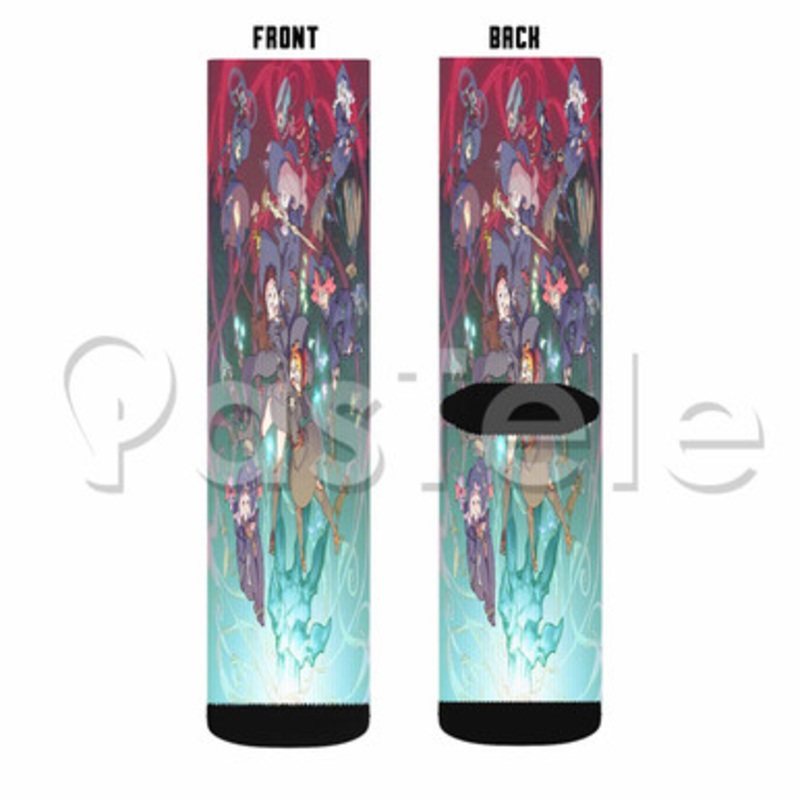 Little Witch Academia The Enchanted Parade Custom Sublimation Printed Socks Polyester Acrylic Nylon