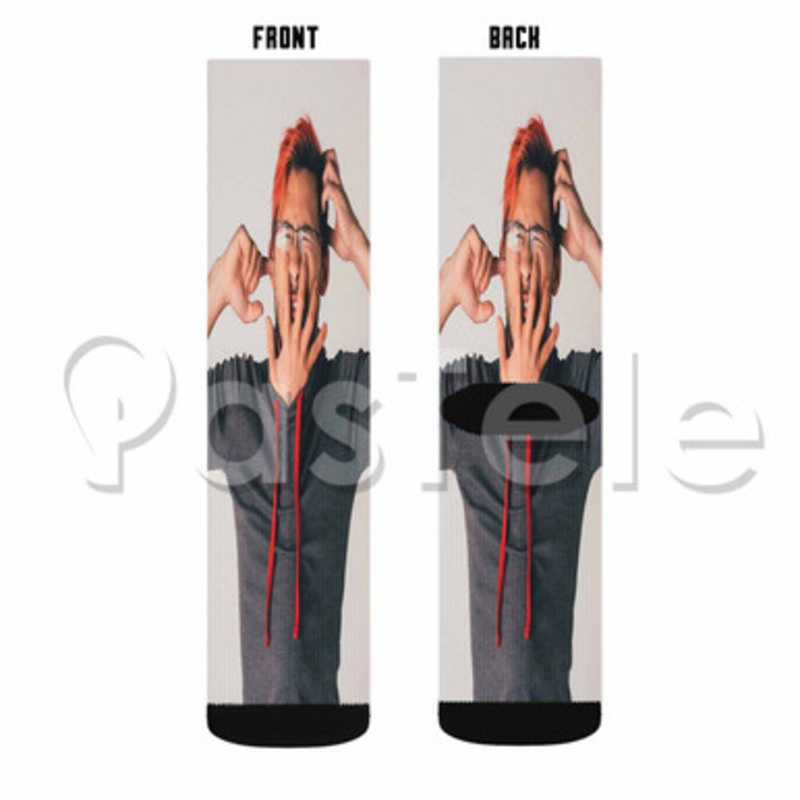 Markiplier Custom Sublimation Printed Socks Polyester Acrylic Nylon Spandex