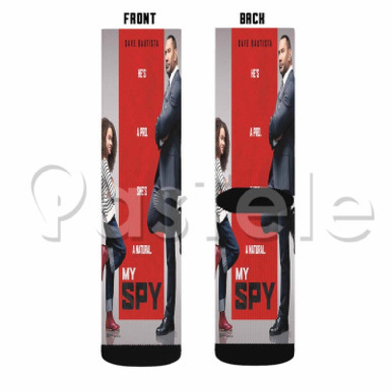 My Spy Custom Sublimation Printed Socks Polyester Acrylic Nylon Spandex