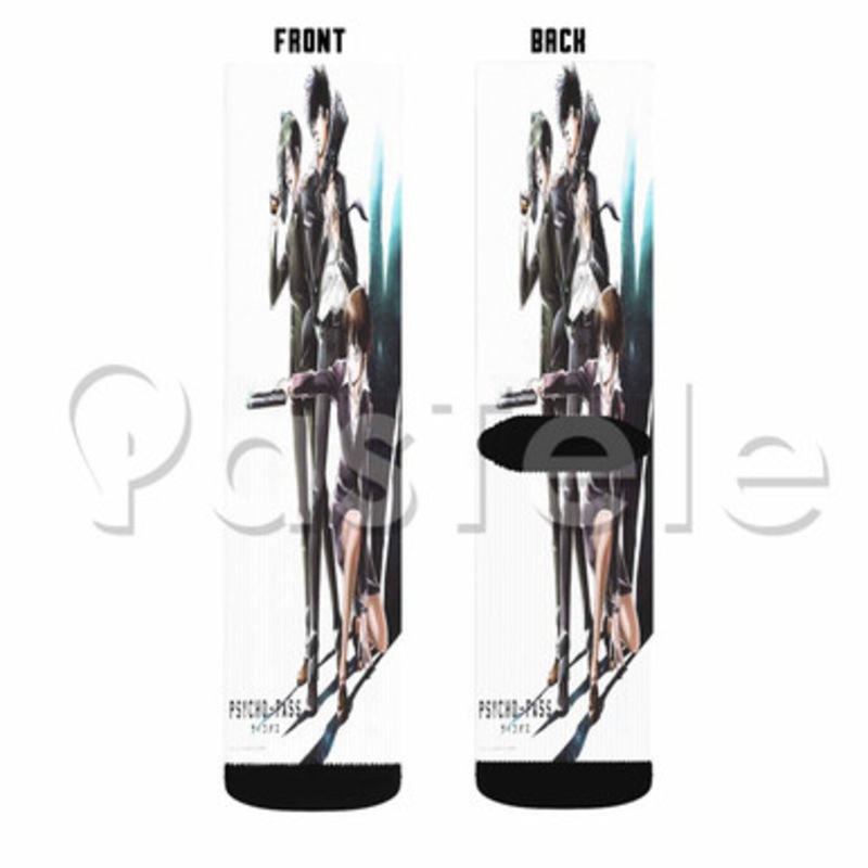 Psycho Pass Custom Sublimation Printed Socks Polyester Acrylic Nylon Spandex
