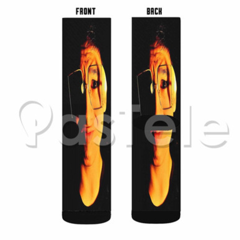 Sadster9000 Custom Sublimation Printed Socks Polyester Acrylic Nylon Spandex