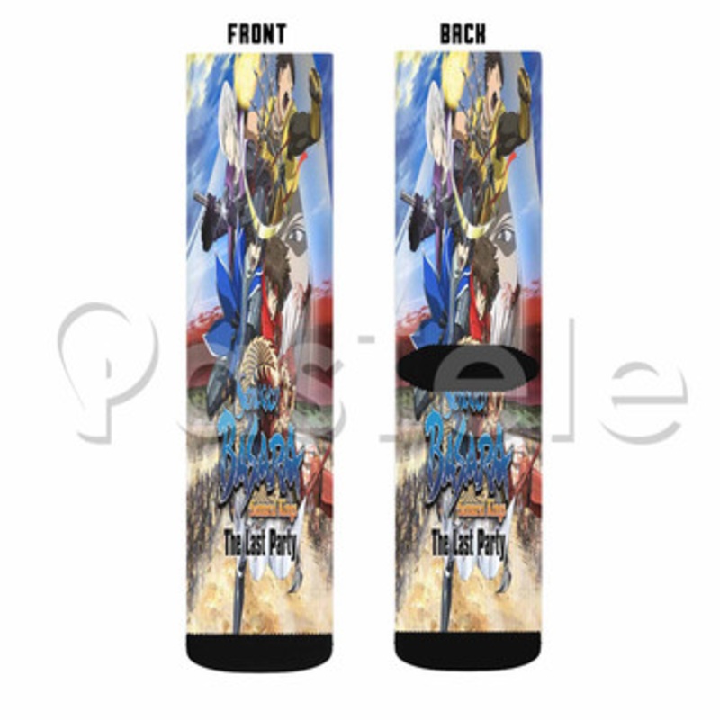 Sengoku Basara Samurai Kings The Last Party Custom Sublimation Printed Socks Polyester Acrylic Nylon
