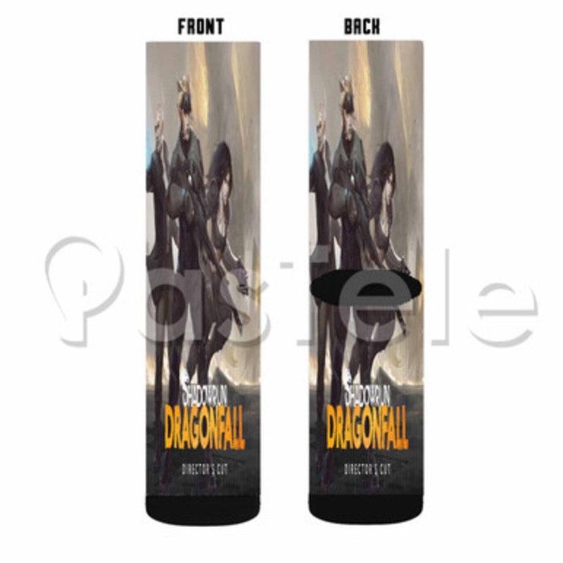 Shadowrun Dragonfall Director s Cut Custom Sublimation Printed Socks Polyester Acrylic Nylon Spandex