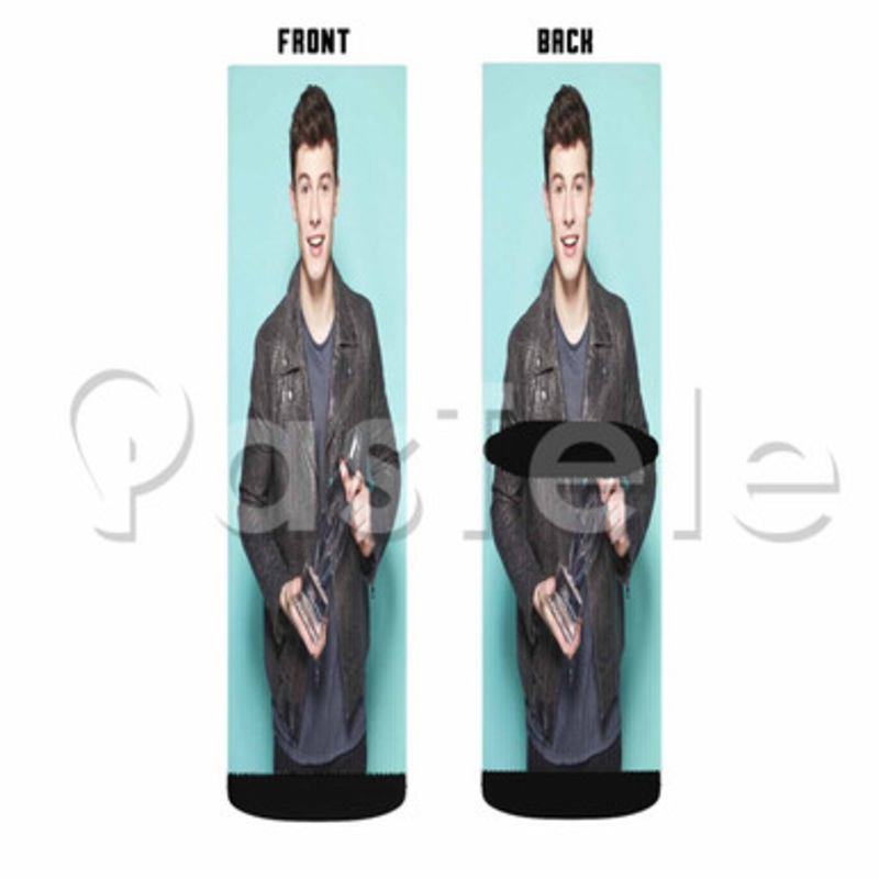Shawn Mendes Custom Sublimation Printed Socks Polyester Acrylic Nylon Spandex