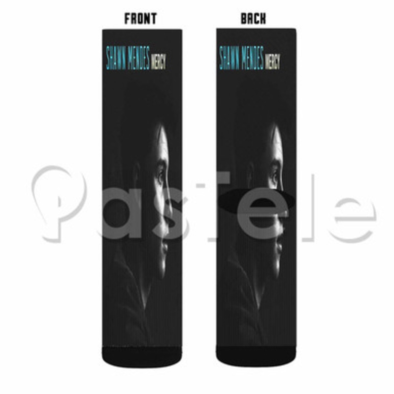 Shawn Mendes Mercy Custom Sublimation Printed Socks Polyester Acrylic Nylon Spandex