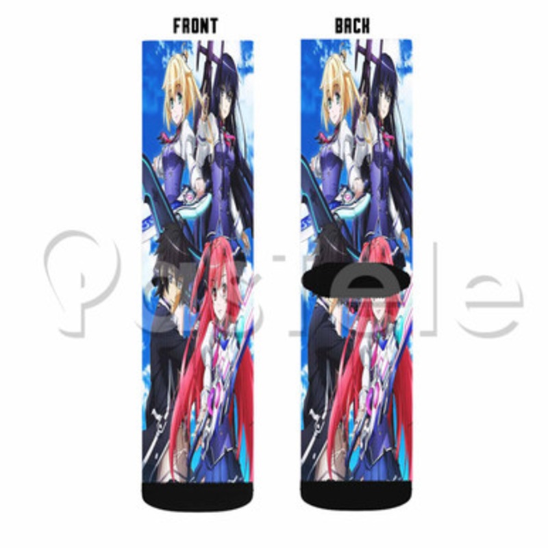 Sky Wizards Academy Custom Sublimation Printed Socks Polyester Acrylic Nylon Spandex