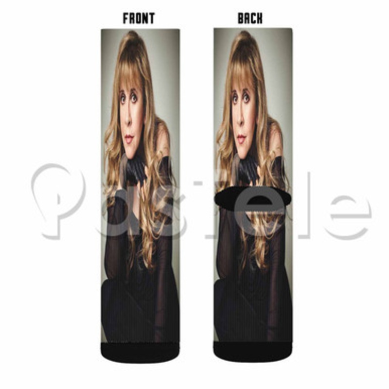 Stevie Nicks Custom Sublimation Printed Socks Polyester Acrylic Nylon Spandex