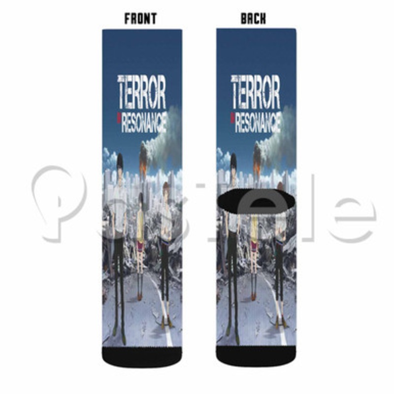 Terror in Resonance Custom Sublimation Printed Socks Polyester Acrylic Nylon Spandex