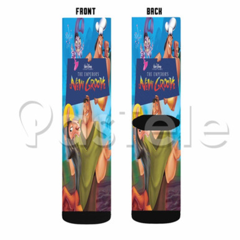 The Emperor s New Groove Custom Sublimation Printed Socks Polyester Acrylic Nylon Spandex