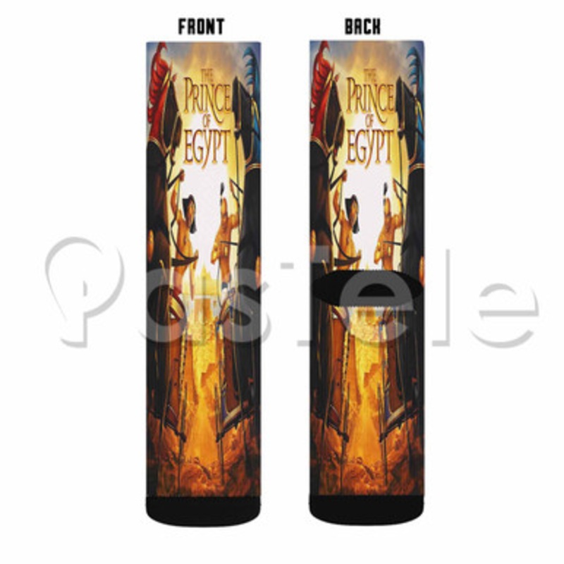 The Prince of Egypt Custom Sublimation Printed Socks Polyester Acrylic Nylon Spandex