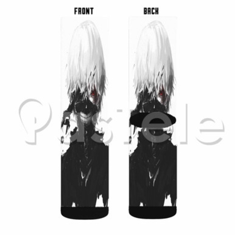 Tokyo Ghoul 3 Custom Sublimation Printed Socks Polyester Acrylic Nylon Spandex