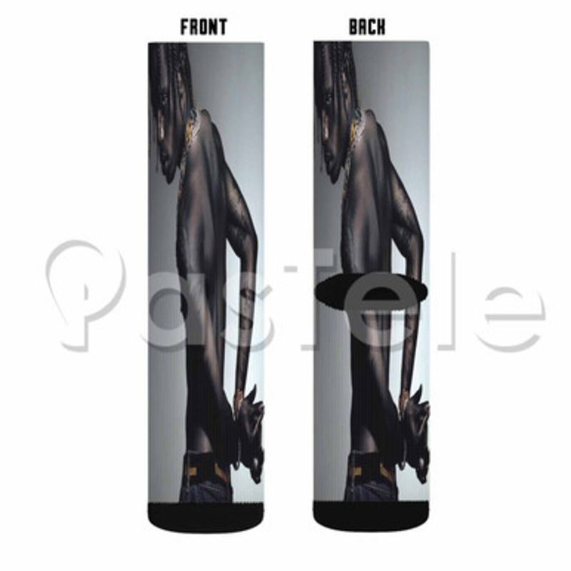 Travis Scott Custom Sublimation Printed Socks Polyester Acrylic Nylon Spandex
