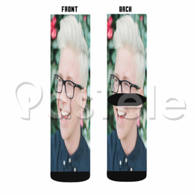 Tyler Oakley 2 Custom Sublimation Printed Socks Polyester Acrylic Nylon Spandex