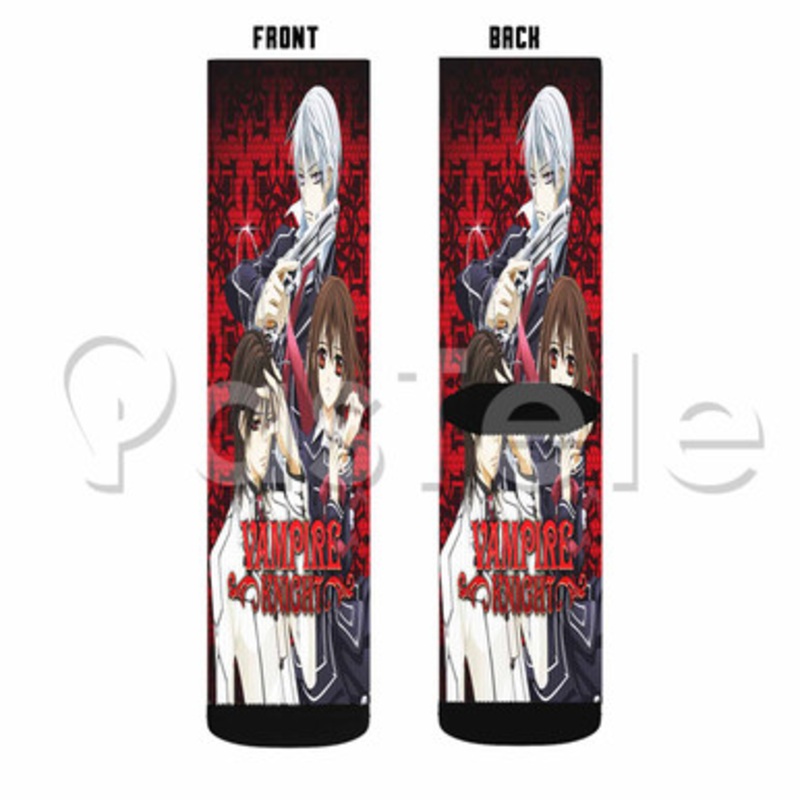 Vampire Knight Custom Sublimation Printed Socks Polyester Acrylic Nylon Spandex