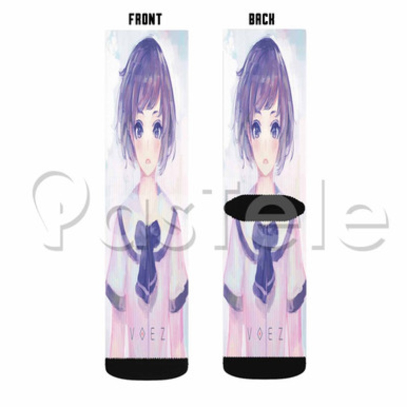 VOEZ Custom Sublimation Printed Socks Polyester Acrylic Nylon Spandex