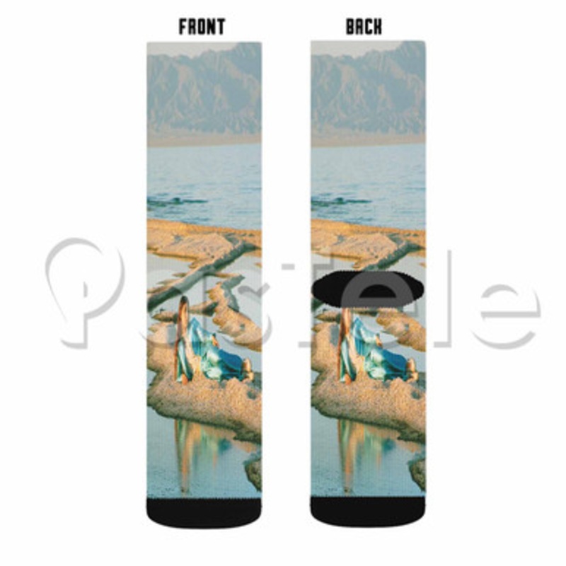 Weyes Blood Custom Sublimation Printed Socks Polyester Acrylic Nylon Spandex