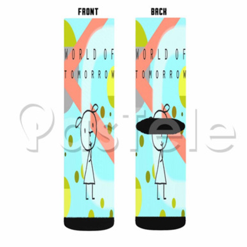 World of Tomorrow It s Such a Beautiful Day Custom Sublimation Printed Socks Polyester Acrylic Nylon