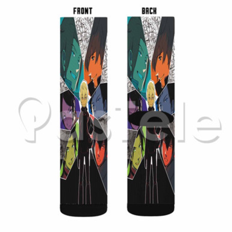 World Trigger Custom Sublimation Printed Socks Polyester Acrylic Nylon Spandex