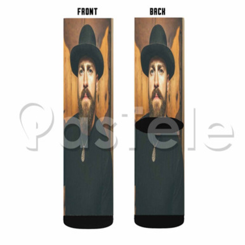 Zac Brown Custom Sublimation Printed Socks Polyester Acrylic Nylon Spandex