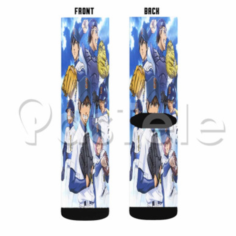 Ace of Diamond Custom Sublimation Printed Socks Polyester Acrylic Nylon Spandex