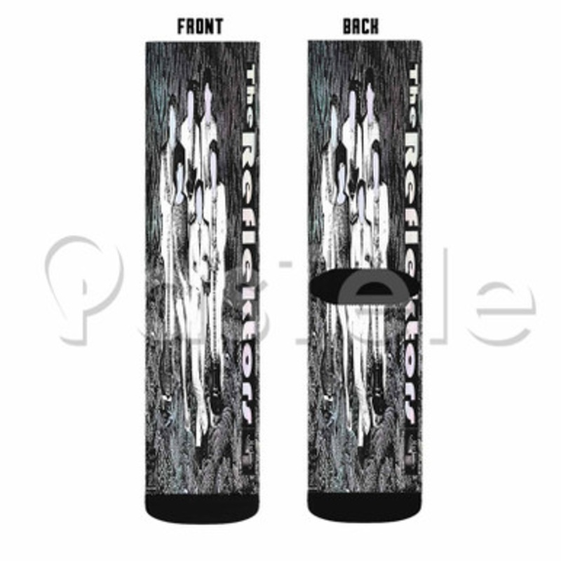 Arcade Fire Reflektor Custom Sublimation Printed Socks Polyester Acrylic Nylon Spandex