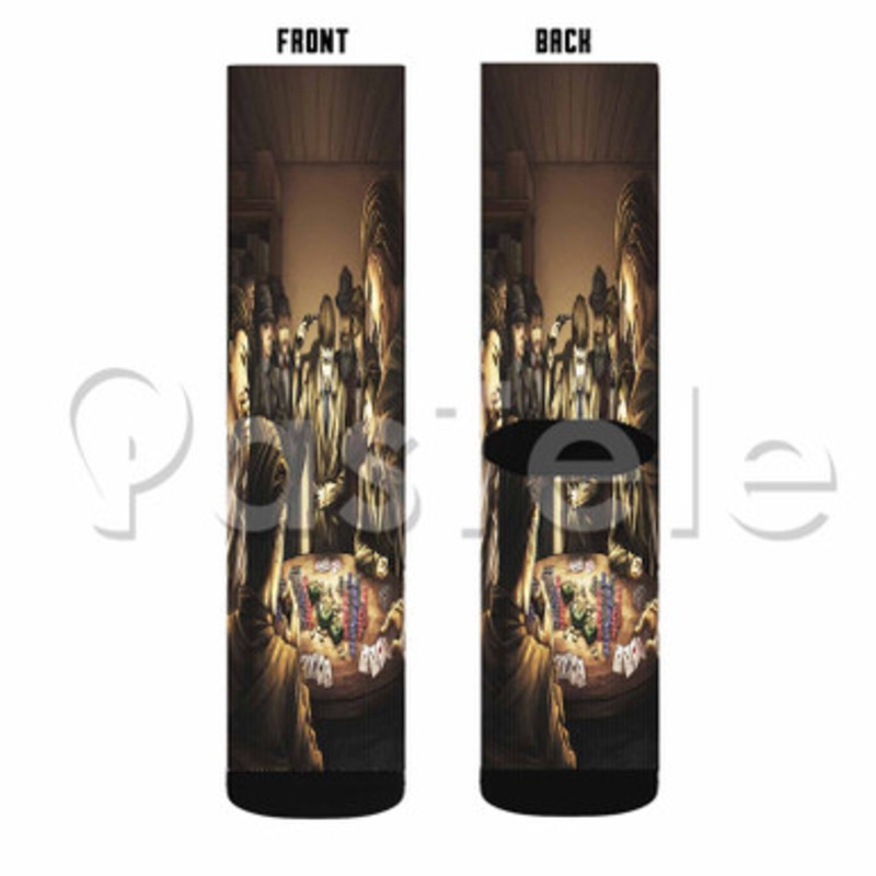 Baccano Custom Sublimation Printed Socks Polyester Acrylic Nylon Spandex