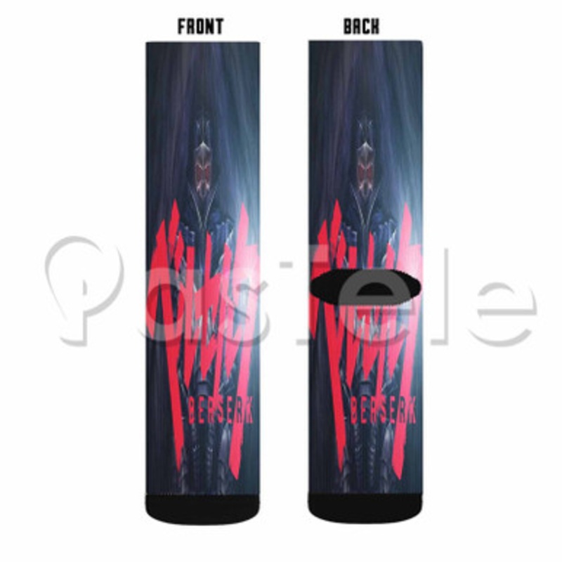 Berserk 2017 Custom Sublimation Printed Socks Polyester Acrylic Nylon Spandex