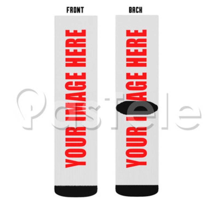 Custom Your Image Sublimation Printed Socks Polyester Acrylic Nylon Spandex