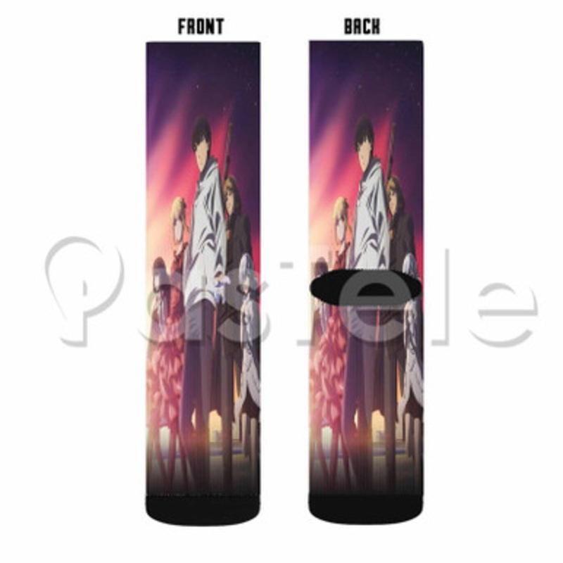 Darwin s Game Custom Sublimation Printed Socks Polyester Acrylic Nylon Spandex
