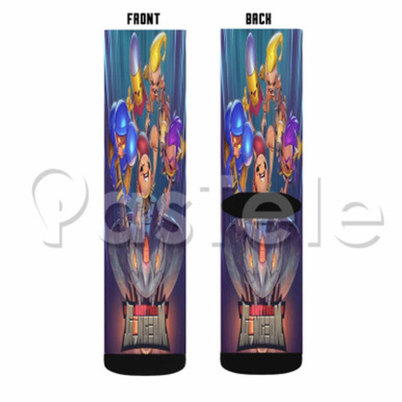Exit the Gungeon Custom Sublimation Printed Socks Polyester Acrylic Nylon Spandex