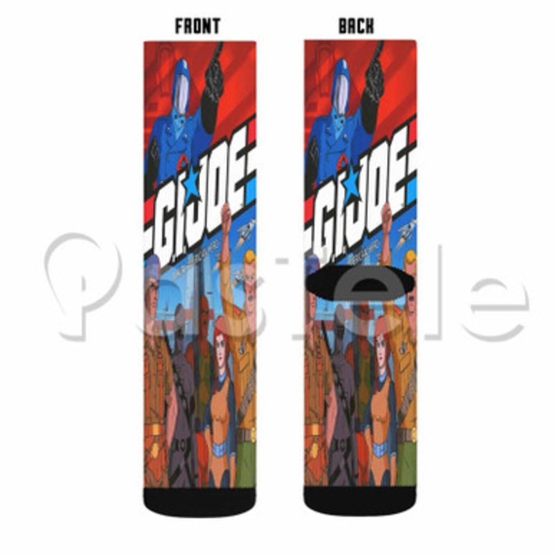 GI Joe A Real American Hero Custom Sublimation Printed Socks Polyester Acrylic Nylon Spandex