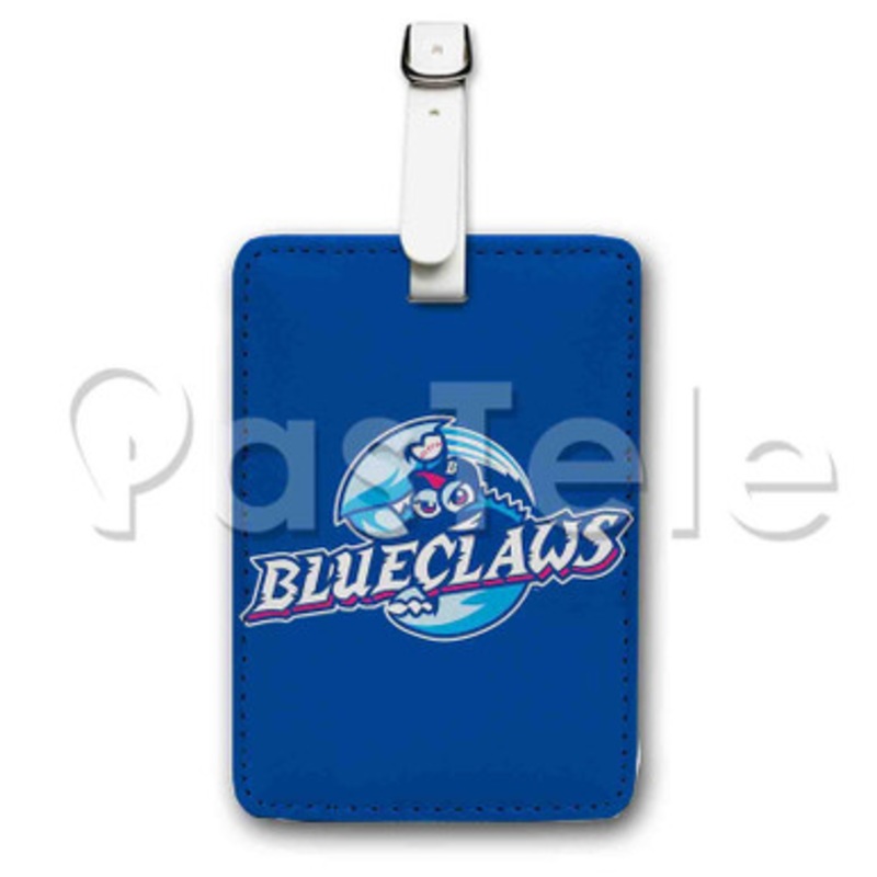 Lakewood Blue Claws Custom Personalized Luggage Tags PU Leather Travel Baggage Name ID Labels