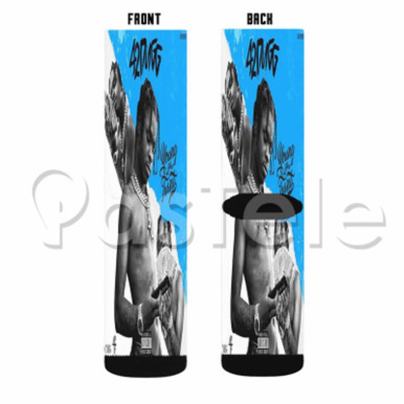Lil Baby 42 Dugg Grace Custom Sublimation Printed Socks Polyester Acrylic Nylon Spandex