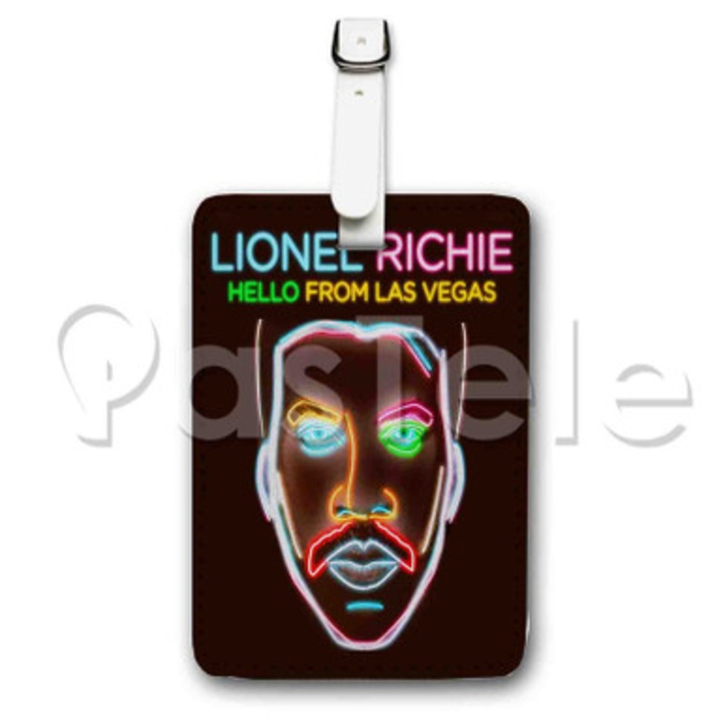Lionel Richie Hello From Las Vegas Custom Personalized Luggage Tags PU Leather Travel Baggage Name ID Labels