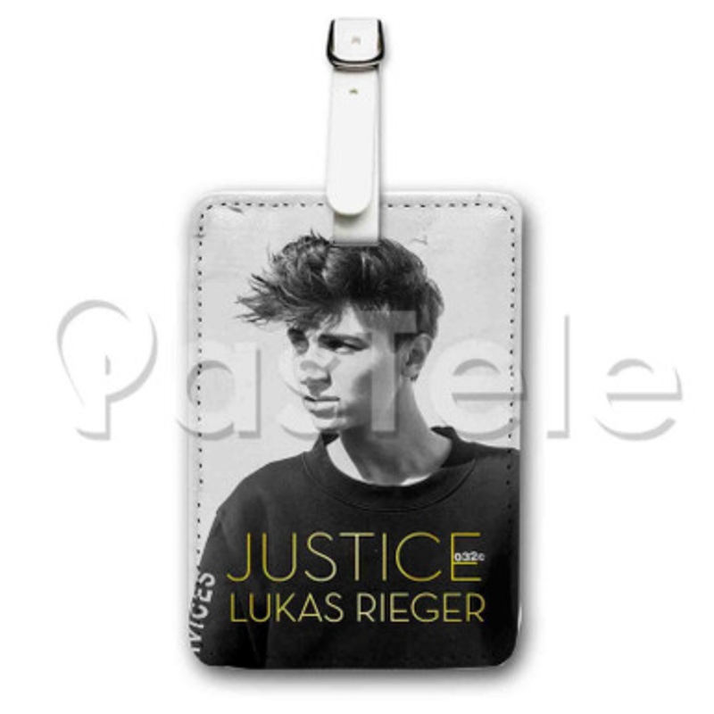 Lukas Rieger Custom Personalized Luggage Tags PU Leather Travel Baggage Name ID Labels