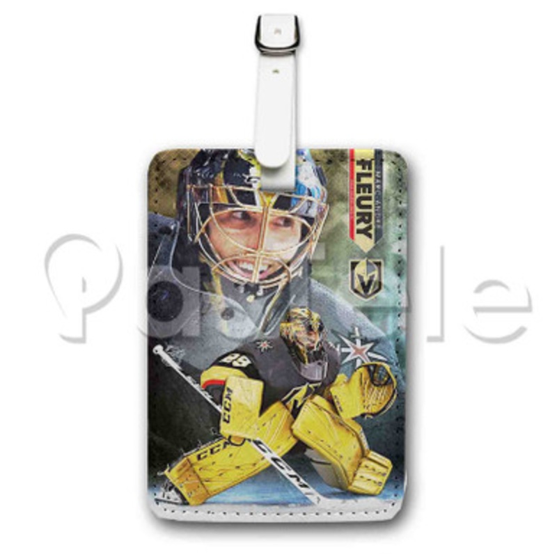 Marc Andr Fleury Vegas Golden Knights NHL Custom Personalized Luggage Tags PU Leather Travel Baggage Name ID Labels