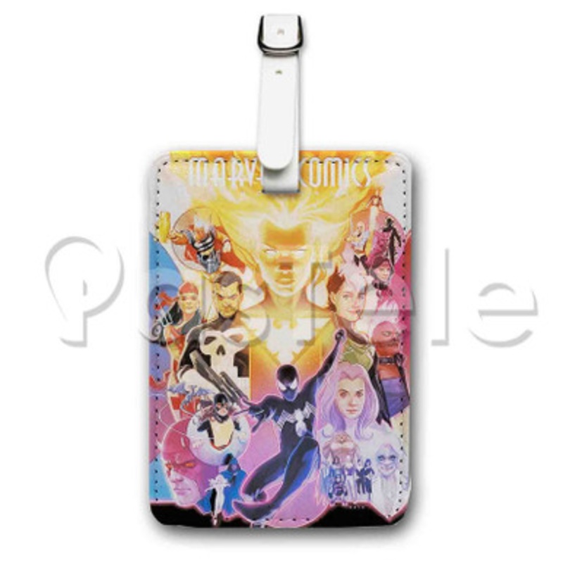 Marvel Comics Custom Personalized Luggage Tags PU Leather Travel Baggage Name ID Labels